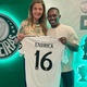 Leila ganha camisa de Endrick e celebra título do Palmeiras: "Base vitoriosa"