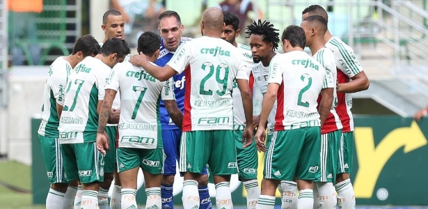 Marca Avanti foi exposta no uniforme do Palmeiras contra a Ferroviária - Cesar Greco/Ag Palmeiras