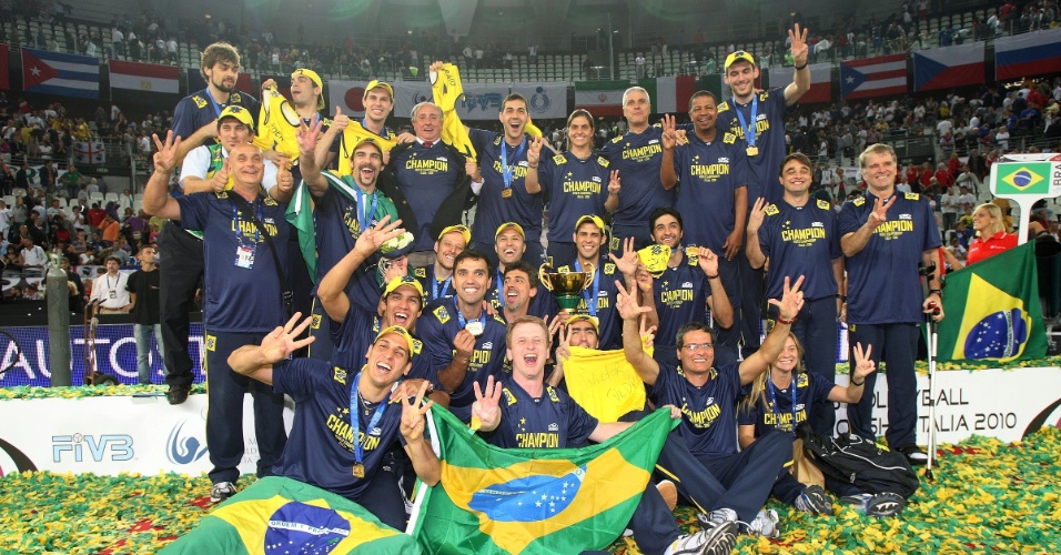 Seleção brasileira campeã mundial de vôlei em 2010