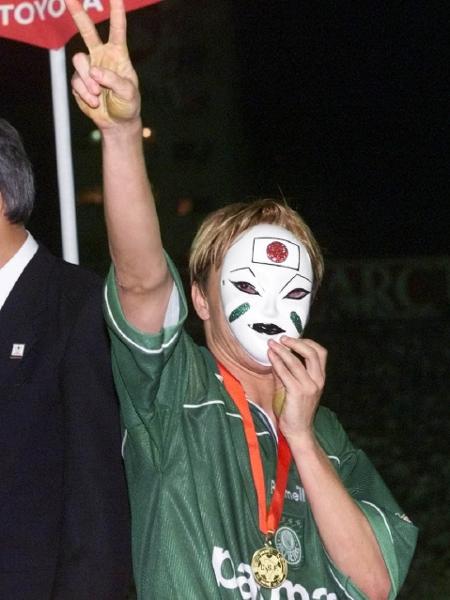 Paulo Nunes comemora título da Libertadores de 1999 pelo Palmeiras - Evelson de Freitas/Folhapress