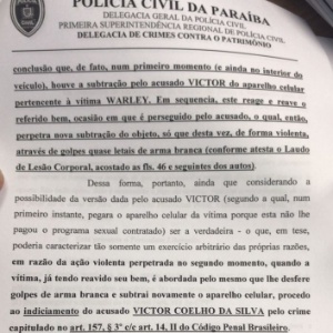 Inquérito policial do crime contra o ex-jogador Warley - Polícia Civil da Paraíba - Polícia Civil da Paraíba