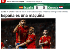 Goleada da Espanha empolga, e jornais mandam recado ao mundo: "Voltamos!" - reprodução/Marca