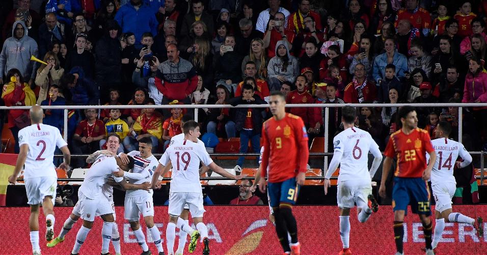 Noruega empata o jogo contra a Espanha 