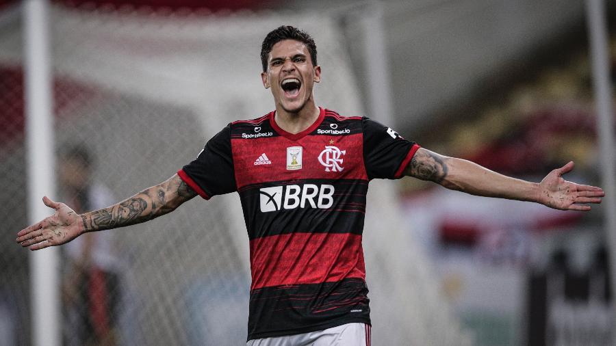 Flamengo de Pedro joga contra o Goiás, no Maracanã, pelo Campeonato Brasileiro - Andre Mourao/ Foto FC/ Uol