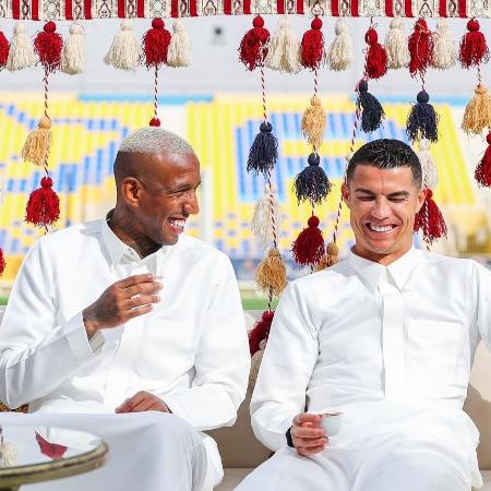 Anderson Talisca e Cristiano Ronaldo são companheiros no Al-Nassr, da Arábia Saudita - Al Nassr Club of Saudi Arabia/HAndout/Anadolu Agency via Getty Images