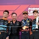 Red Bull comemora o t&iacute;tulo em dia de primeiro p&oacute;dio para estreante especial