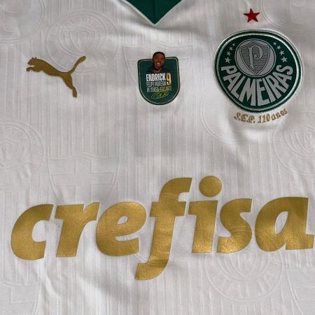Camisa que Endrick dará de presente para todos os funcionários do Palmeiras - Reprodução