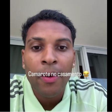 Rodrygo, no hotel do Real Madrid, em Miami - Reprodução/Instagram