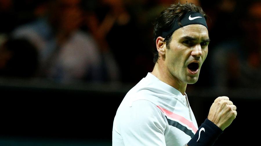 Após título no Aberto da Austrália em janeiro, Federer agora jogará final em Roterdã - REUTERS/Michael Kooren