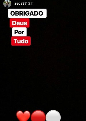 Instagram do lateral Zeca, que chega para reforçar o Internacional - Reprodução - Reprodução