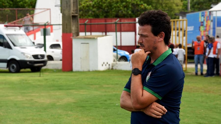 Técnico do Fluminense, Fernando Diniz, em partida contra o Resende - MAILSON SANTANA/FLUMINENSE FC