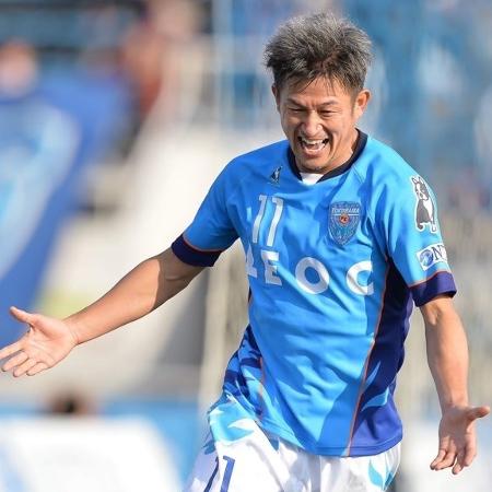 Kazu atingiu mais um recorde: o de jogador mais velho na história da 1ª divisão do Japão - Divulgação