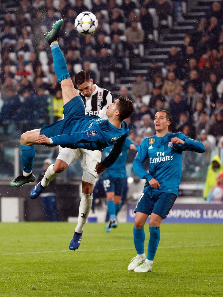 Cristiano Ronaldo ensaiou bicicleta em treino do Real Madrid um dia antes  de golaço - Esporte - Extra Online