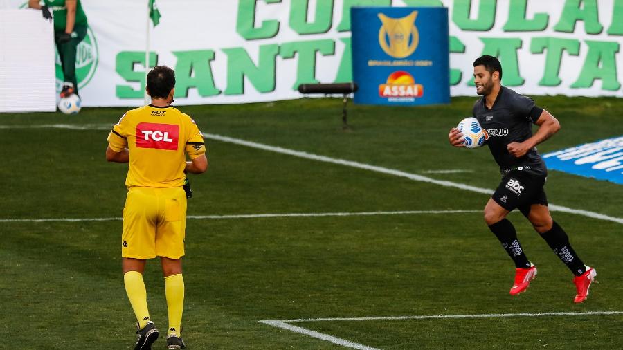 Hulk comemora gol do Atlético-MG contra o Juventude pelo Brasileirão - LUCA ERBES/FUTURA PRESS/FUTURA PRESS/ESTADÃO CONTEÚDO