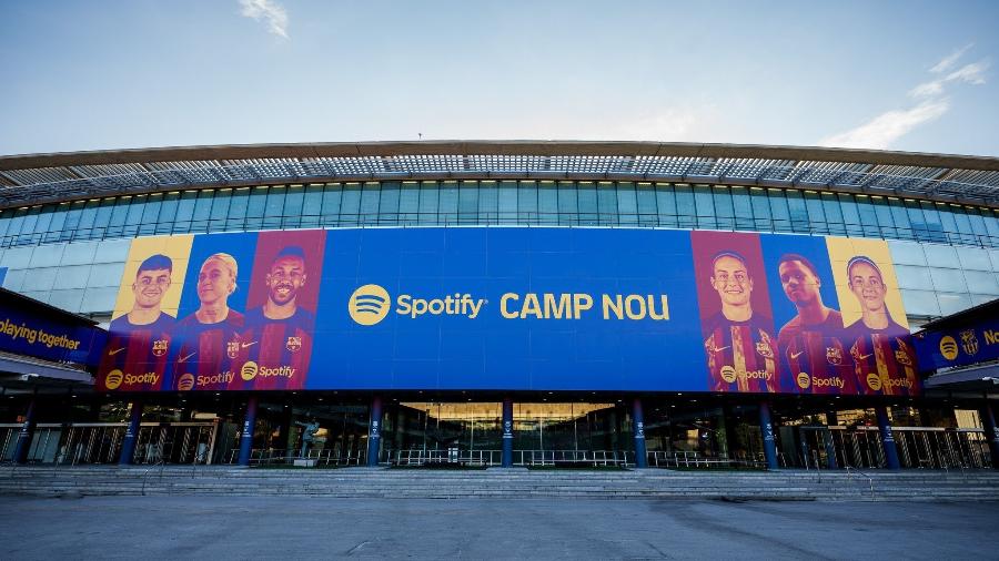 Estádio Camp Nou terá nome atrelado ao novo patrocinador master do Barcelona, Spotify - Divulgação/FC Barcelona
