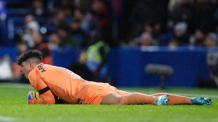 Goleiro Kepa Arrizabalaga, do Chelsea, durante jogo do Campeonato Inglês - Reuters/Andrew Couldridge - Reuters/Andrew Couldridge
