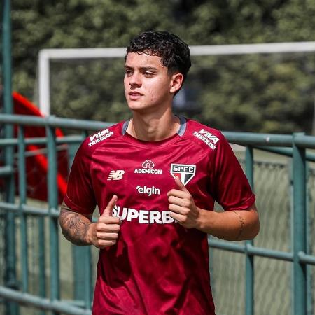 Lucca, de 17 anos, foi campeão da Copinha com o São Paulo neste ano - Erico Leonan / São Paulo FC