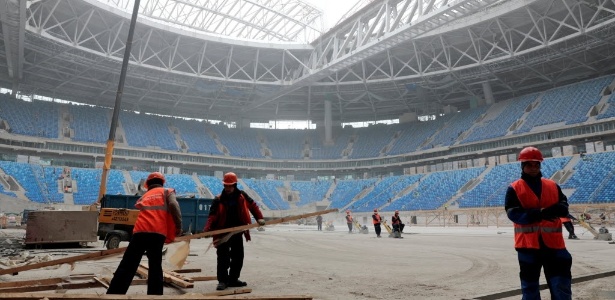 Fifa estima que estádio de São Petersburgo para a Copa 2018 pode se tornar um dos mais caros da história - REUTERS/Pawel Kopczynski - REUTERS/Pawel Kopczynski