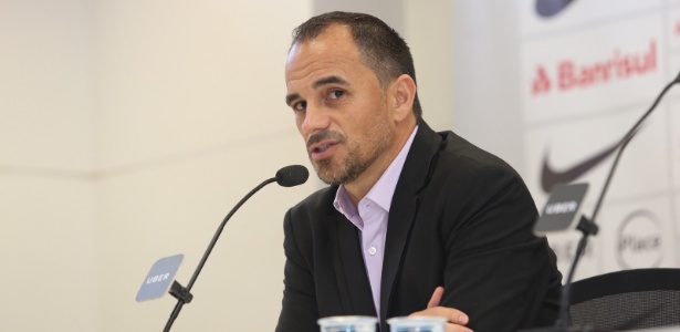 Rodrigo Caetano, diretor executivo de futebol do Inter, em entrevista no Beira-Rio - Ricardo Duarte/Inter - Ricardo Duarte/Inter