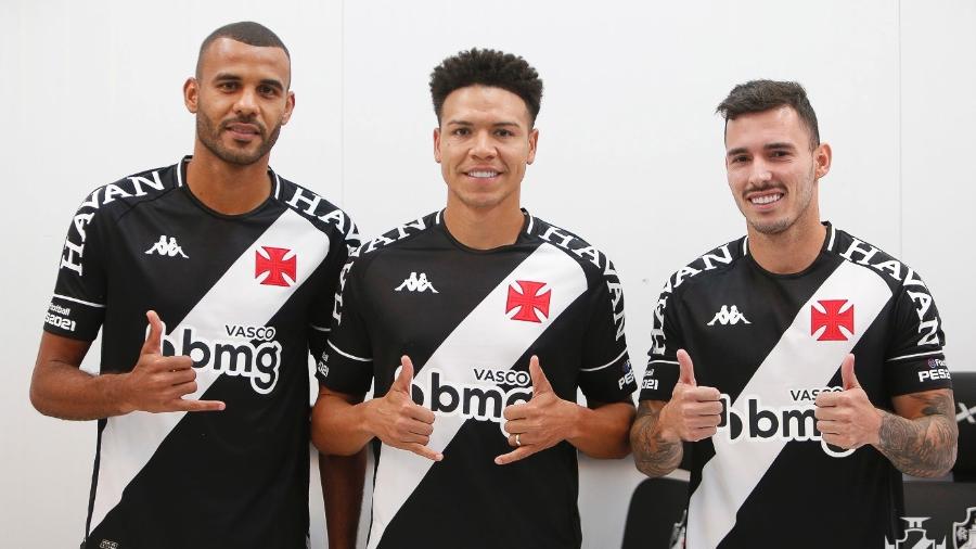 Na ordem: Ernando, Marquinhos Gabriel e Zeca, os novos reforços do Vasco da Gama para 2021 - Rafael Ribeiro / Vasco