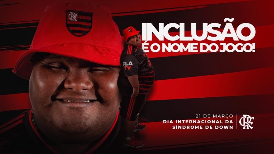 No Dia Internacional da Síndrome de Down, Flamengo homenageia torcedor - Instagram
