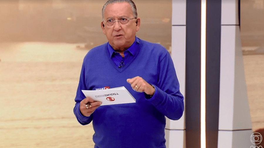 Galvão Bueno, narrador da TV Globo - Transmissão 
