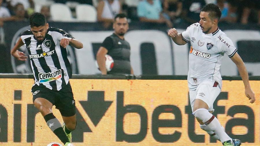 Daniel Borges, do Botafogo, e Willian Bigode, do Fluminense - Vitor Silva / Botafogo