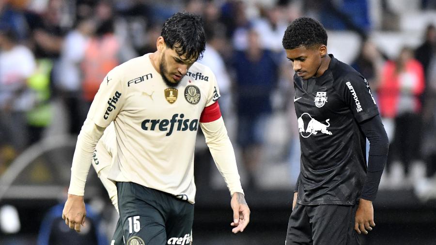 Palmeiras e Red Bull Bragantino empataram na fase de grupos do Campeonato Paulista em 1 a 1. Clubes vão se reencontrar na semifinal  - Eduardo Carmim/Photo Premium/Folhapress