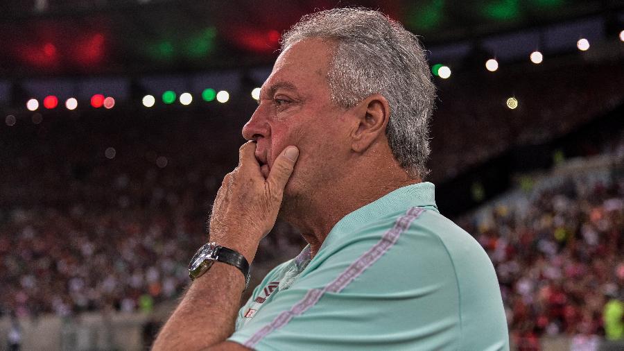 Abel Braga, técnico do Fluminense, durante final do Carioca 2022 contra o Flamengo - Thiago Ribeiro/AGIF