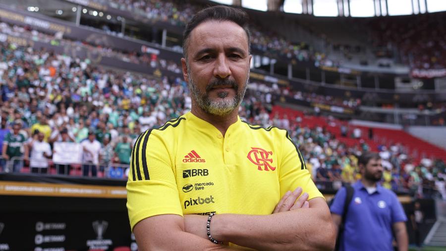 Vitor Pereira, técnico do Flamengo, durante jogo da Supercopa do Brasil contra o Palmeiras - Ettore Chiereguini/AGIF