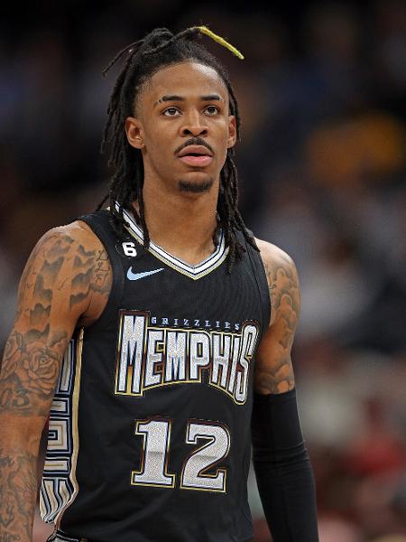 Ja Morant, jogador do Memphis Grizzlies, da NBA - Justin Ford/Getty