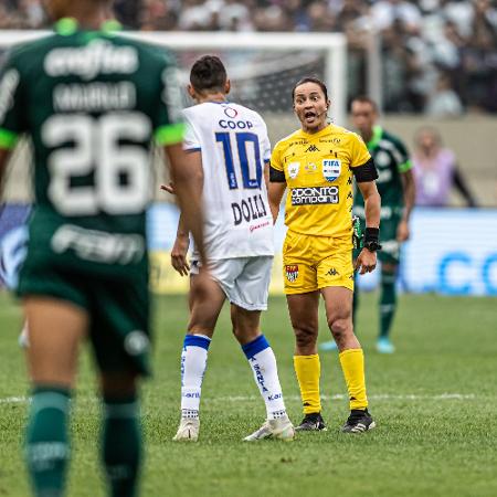Edina Alves, durante a partida entre Água Santa e Palmeiras, pelo Paulistão - JHONY INACIO/ESTADÃO CONTEÚDO