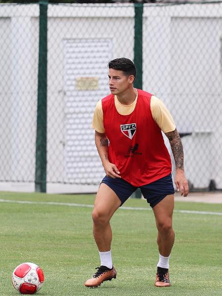 James Rodríguez, durante a pré-temporada do São Paulo