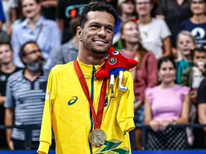 Gabrielzinho celebra primeiro ouro do Brasil nas Paralimpíadas: 'Amassei'