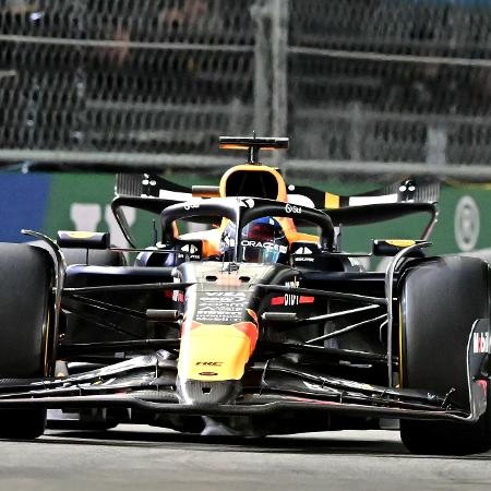 Max Verstappen, piloto da Red Bull, durante o GP de Las Vegas