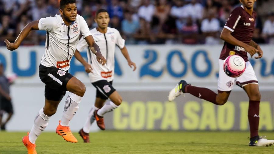 Nathan Palafoz em ação durante jogo do Corinthians na Copinha 2018 - Rodrigo Gazzanel/Ag. Corinthians 