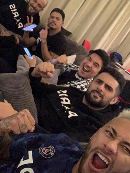 Neymar acompanha jogo do PSG na Liga dos Campeões - Reprodução/Instagram