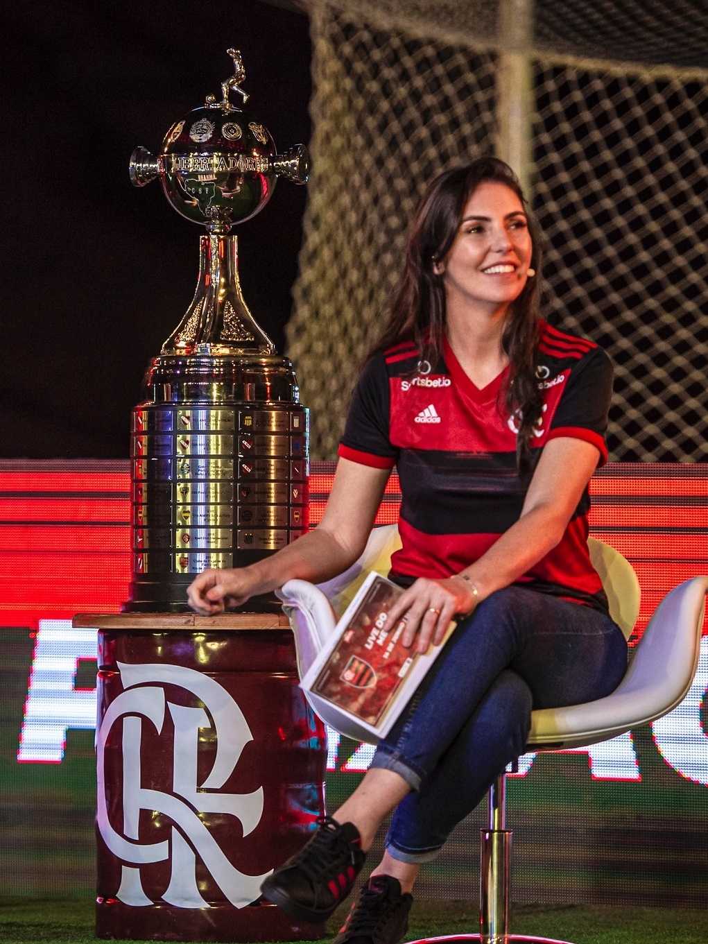 Foto: Glenda Kozlowski acompanhava a seleção brasileira na