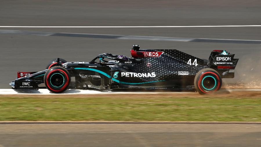 Lewis Hamilton no treino classificatório do GP da Grã-Bretanha em Silverstone - Pool/2020 Pool