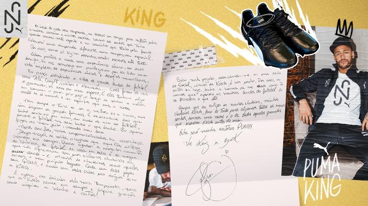 Neymar Carta Puma King - Divulgação - Divulgação