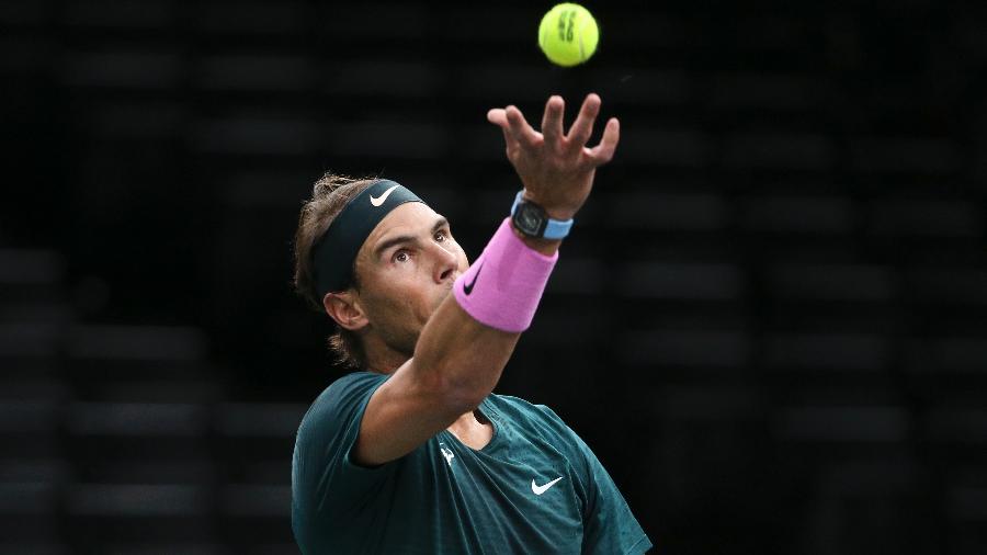 Rafael Nadal no Master 1000 de Paris - Getty Images