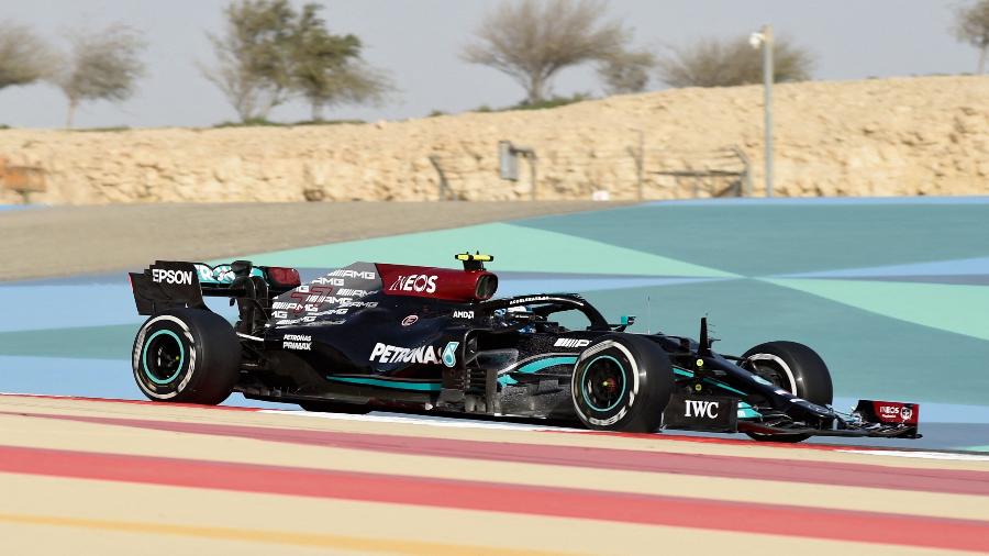Valtteri Bottas, durante dia de testes da Fórmula 1 no Bahrein - Mazen MAHDI / AFP