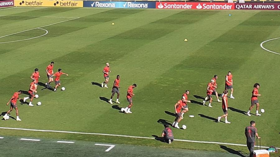 Treino do Flamengo no Uruguai em preparação para final da Libertadores - Leo Burlá/UOL