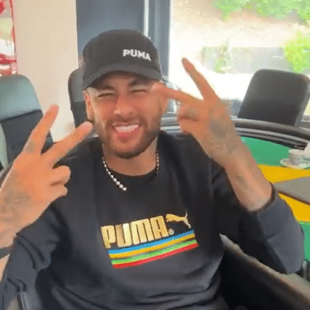 Neymar grava vídeo cantando funk do Bolsonaro  - Reprodução/Twitter