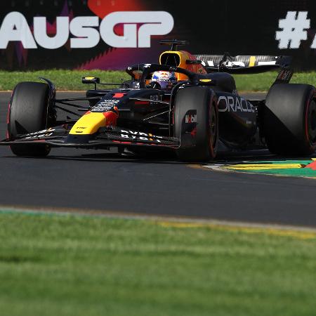 O piloto holandês Max Verstappen, da Red Bull, durante treino de classificação para o GP da Austrália