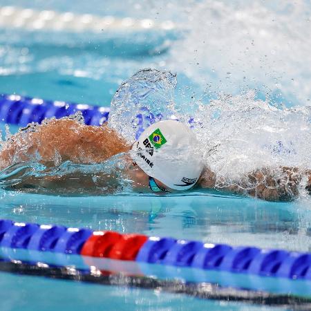 Guilherme Caribé avançou à semifinal do 100m livre nas Olimpíadas de Paris