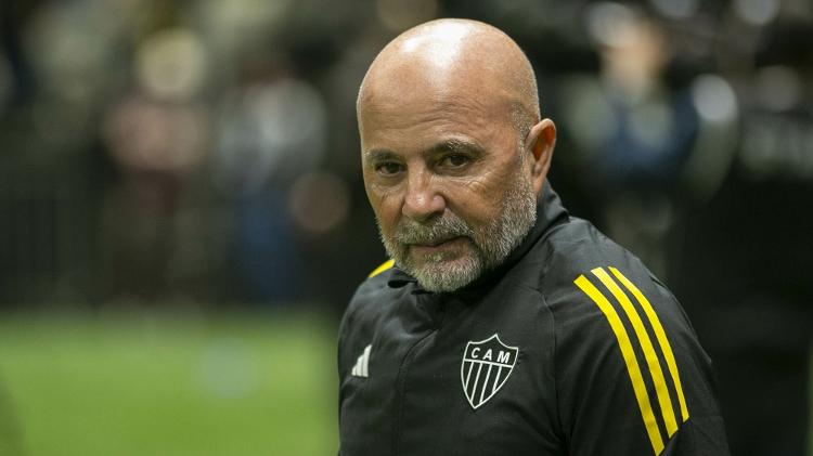 Sampaoli, técnico do Atlético-MG, em jogo contra o Mirassol pelo Brasileirão Sampaoli, técnico do Atlético-MG, em jogo contra o Mirassol pelo Brasileirão