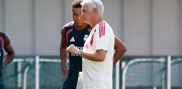 Mbappé exalta histórico de Mourinho em início no Real Madrid: 'Sabe como vencer'