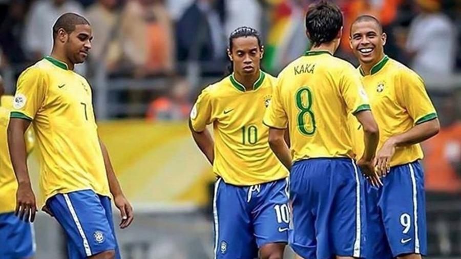 "Quadrado mágico" da seleção brasileira na Copa do Mundo de 2006 - Reprodução