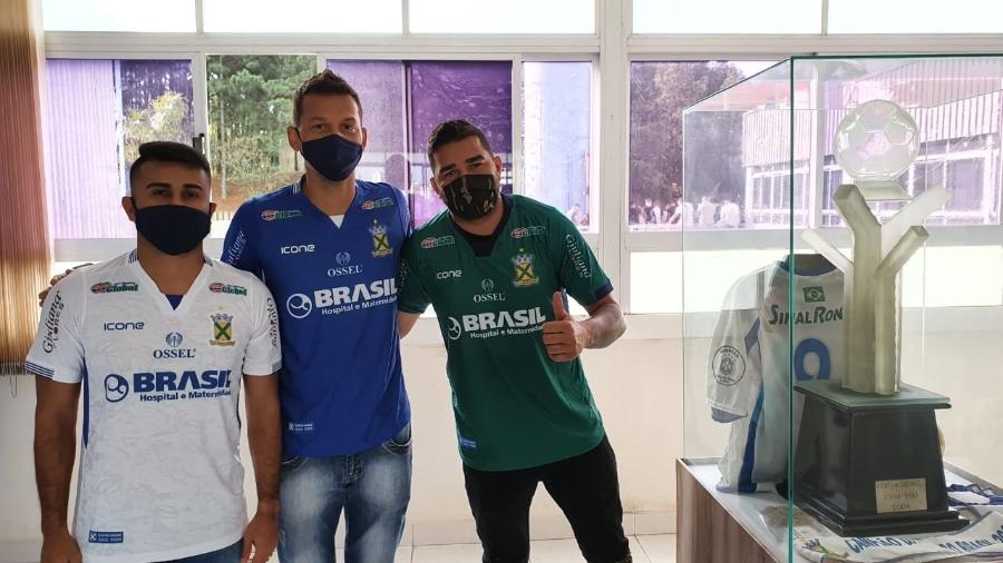 Rafhael Lucas, Willian Goiano e Ivan, reforços do Santo André - Divulgação